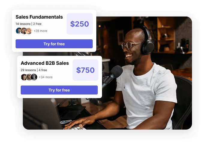 Courses built for recurring income