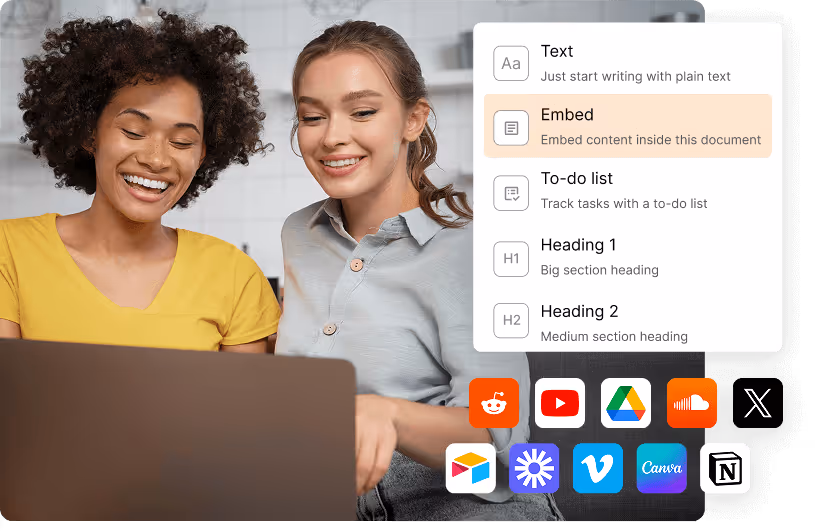 Create structured documents fast