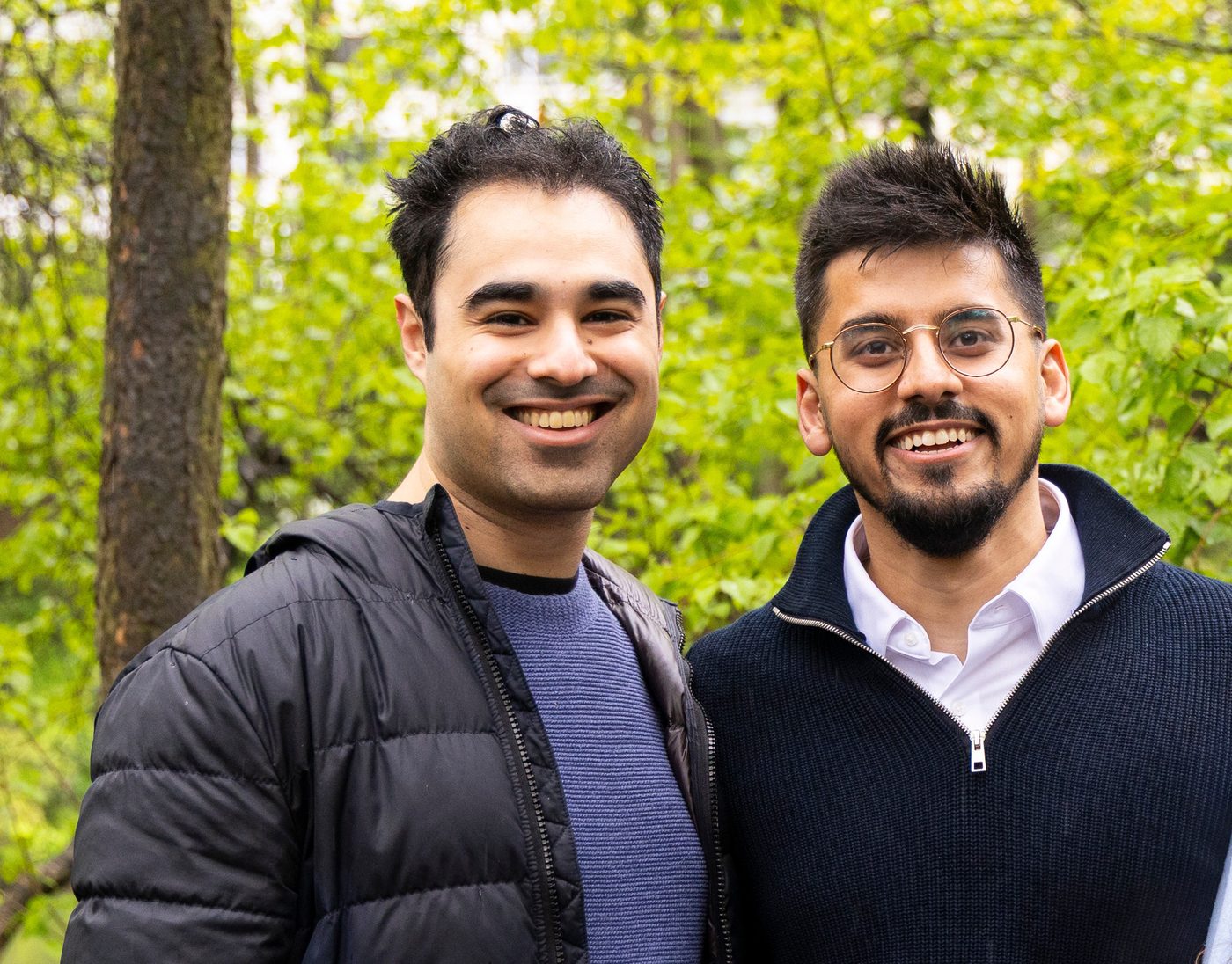 Heartbeat founders Mayhul Arora (left) and Murtaza Bambot (right)